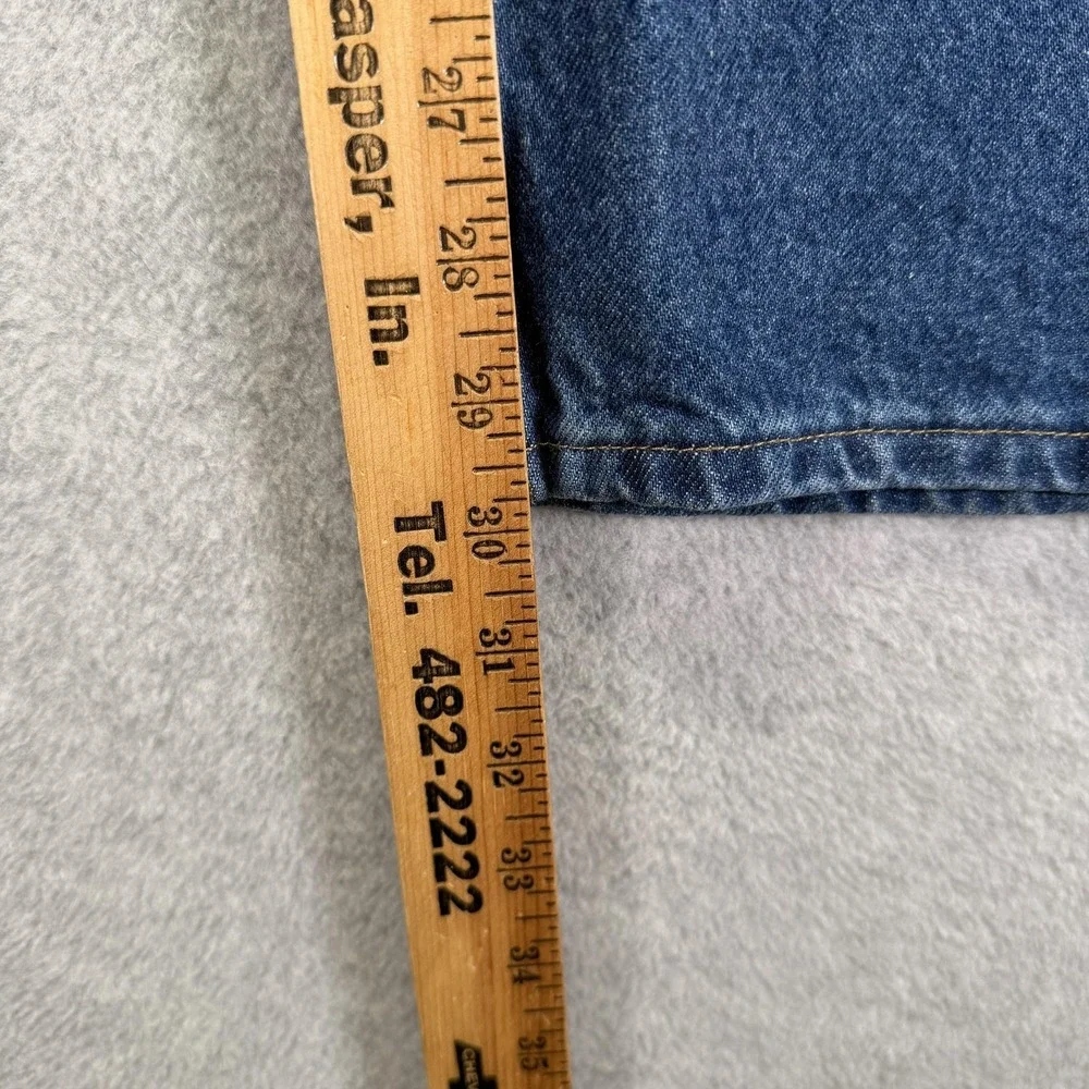 Carhartt Double Knee Jeans Mens 36x30 Blue Relaxed Straight Carpenter Denim - Picture 4 of 8